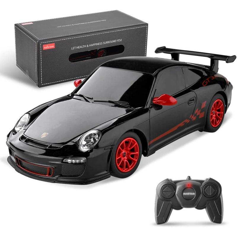 Porsche Remote Control Car - Officially Licensed Porsche 911 GT3 RS Toy Car 1:24 Porsche RC Car Model Vehicle Gift for Boys,Girls,Teens and Adults (39900 Black)