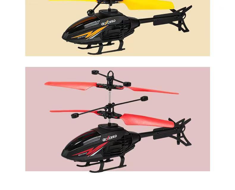 Outdoor Mini Helicopter Toy: USB - Rechargeable, LED - Illuminated, Infrared - Sensing, Flashing, Remote - Controlled, Crash - Resistant Hovering Wonder