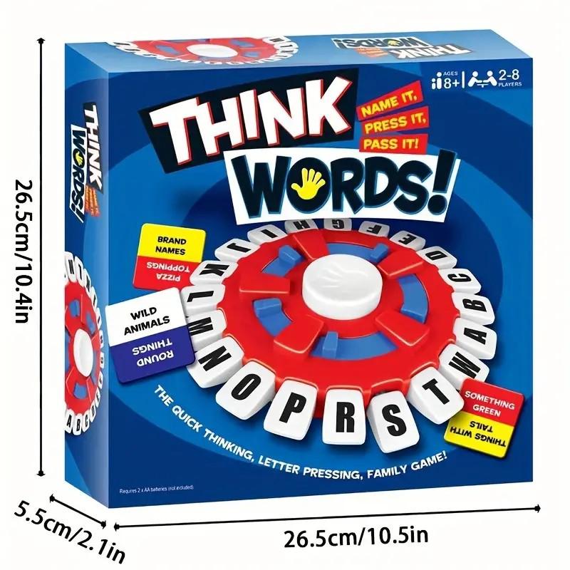 Tapple Game,Board Games,Word Game,Games for Adults,Fast-Paced Fun Family Card Game in Portable Packaging,Race Against The Timer to be The Last Player,Learning Game Great for All Ages