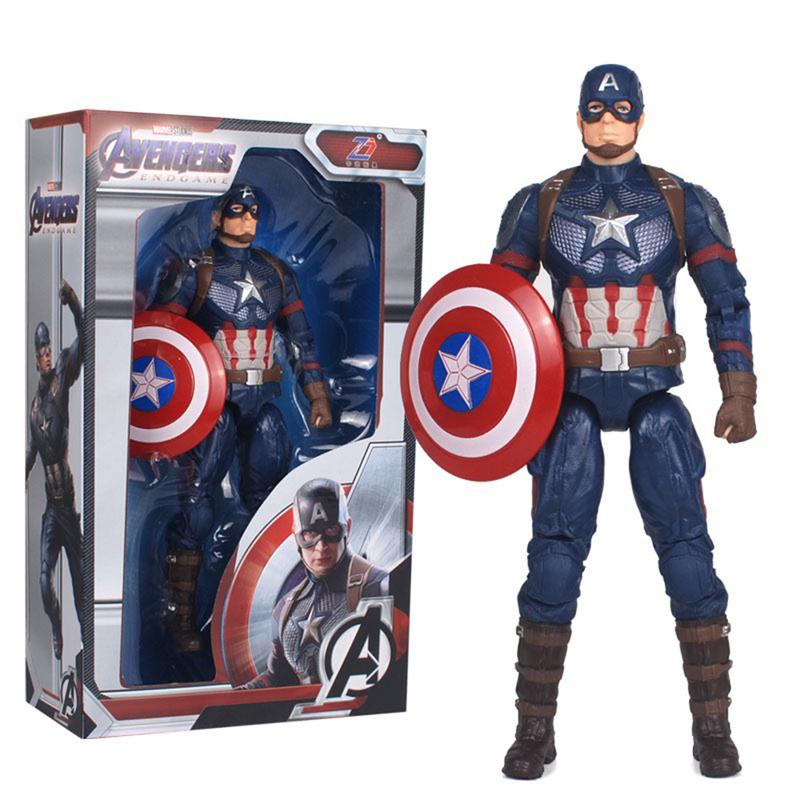 Marvel movie series -7-inch superhero Action Figure -  Thanos, Iron Man, Captain America, Thor, James Rhodes, Spider Man - The best gift for fans and children