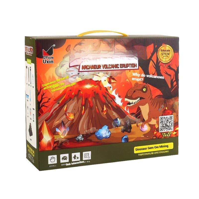 Amazing Science Kits- Experiments Educational Toys, Kids Volcano Eruption Science Kit, Gem Dinosaur Digging Volcano, Erupting Volcano, Chemistry Lab Science Toys, Gifts For Boys And Girls Aged 6 7 8+