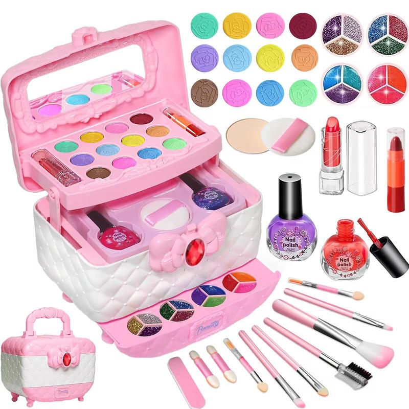 Kids Makeup Kit for Girl- Washable Real Kids Makeup Sets Girl Toys, Girls Makeup Set Kids Toys for Little Girls Toddler, Christmas-Birthday-Gifts-Ideas-Toys Age 3 4 5 6 7 8 9 10