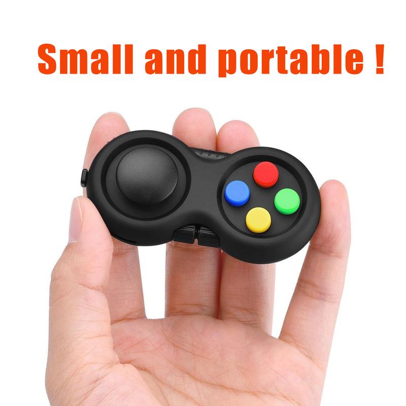 Rubberized Classical Controller Fidget Toy with 8 Functions and Lanyard for Stress Relief - Great Gift Idea bracelet  fidget Sensory Fidget