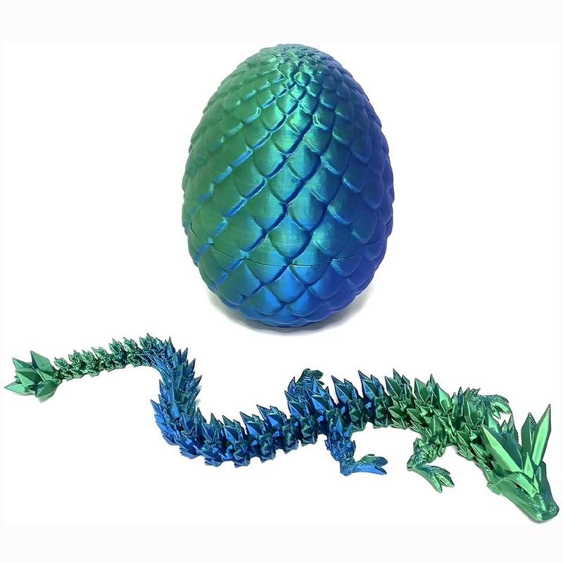 Poseable Dragon Egg Kit with Crystal Dragon Sculpture