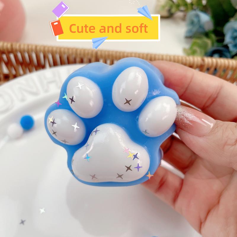 Small Cat paw venting squeeze toy for Kids&adult, stress relief toys, Cat Themed Teenage Gifts Handmade toy