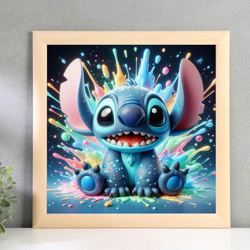 Cartoon Pattern DIY Diamond Arts Colorful Painting Kit without Frame, 5D Diamond Decor Painting Kit, DIY Wall Art Decor