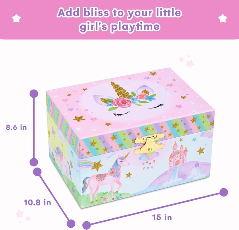 Box for Girls - Girls Bedroom Accessories, Unicorn Musical  Boxes with Spinning Unicorn Doll, Beautiful Dreamer Tune -  Unicorn Birthday Gift for  3 and Up