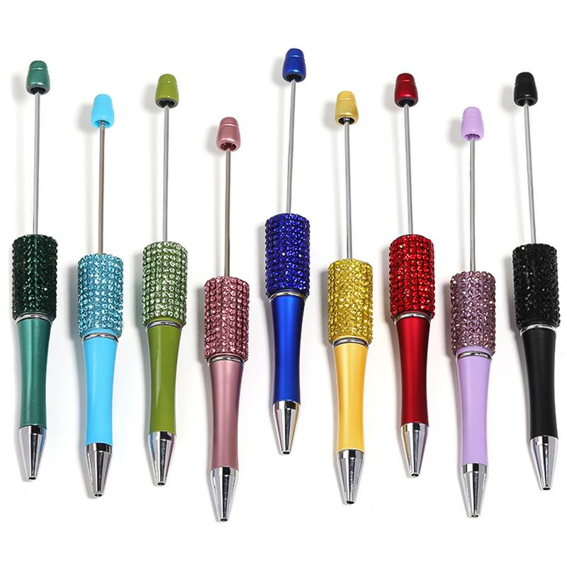 【P2] (Pen was litle gap on wrap) Qty 5 Standard Rhinestone Pens for DIY Assorted Beadable Pens