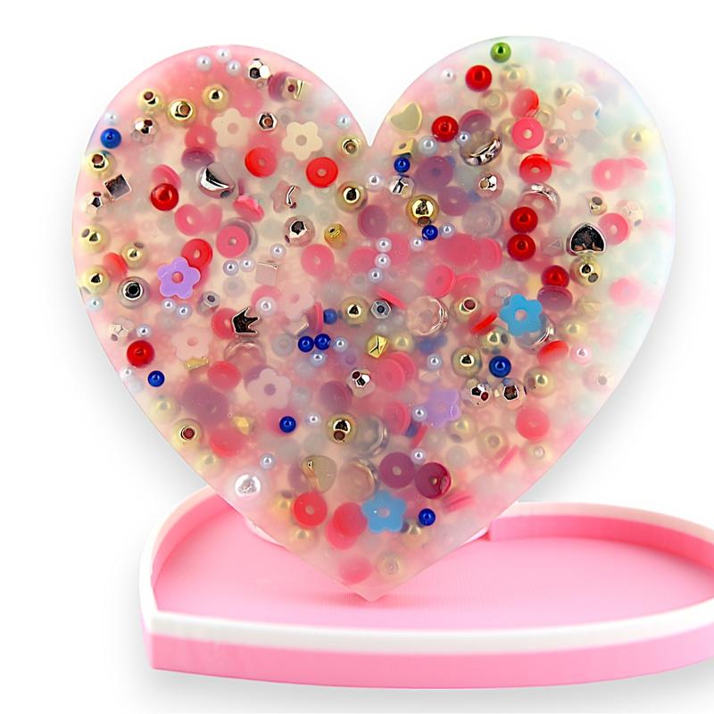 Heart Picky Party Pad and Tray- Satisfy Your Urge to Pick, Pop and Peel Stress-Free!