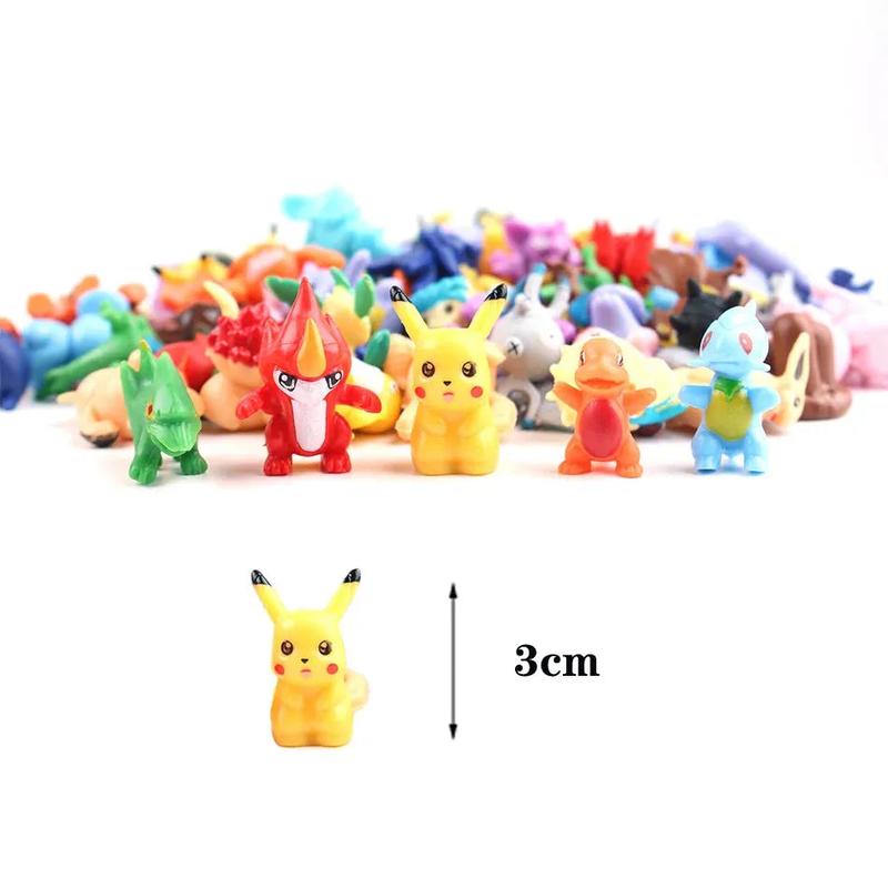 Pokemon Action Figure 24-144 Pcs Sets 2-3CM In Size