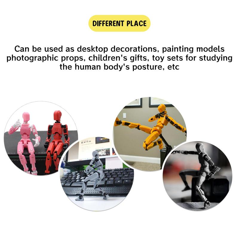 3D Printed Action Figure, Multi-jointed Movable Action Figure, Action Figure Toy For Teens & Adults