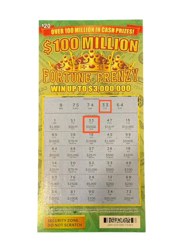 Prank Loto ticket + Fortune Frenzy + Prank Gag Joke Loto Ticket + Scratch-Off Ticket with $250K, $500K, and $1M Winning Variants.