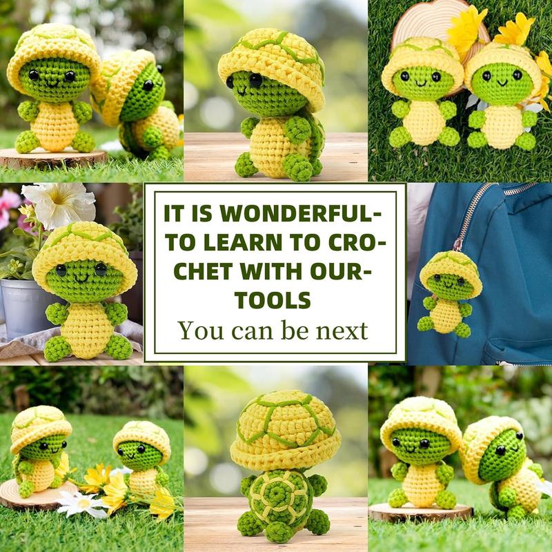 Crochet Kit for Beginners, Woobles Crochet Kit with Step-by-Step Video Tutorials, Wobbles Crochet Animal Kit