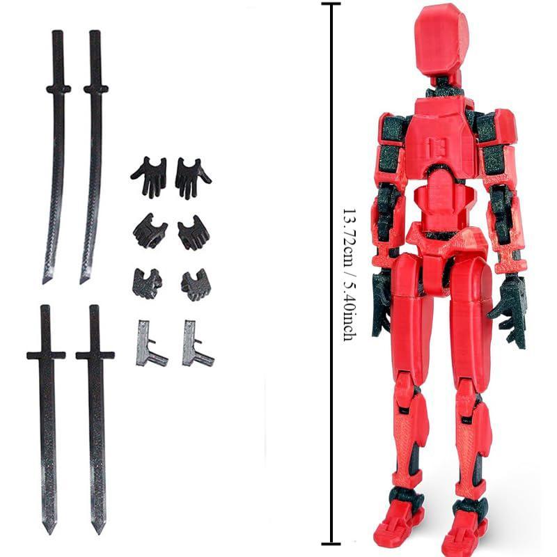 3D Printed Action Figure, Multi-jointed Movable Action Figure, Action Figure Toy For Teens & Adults