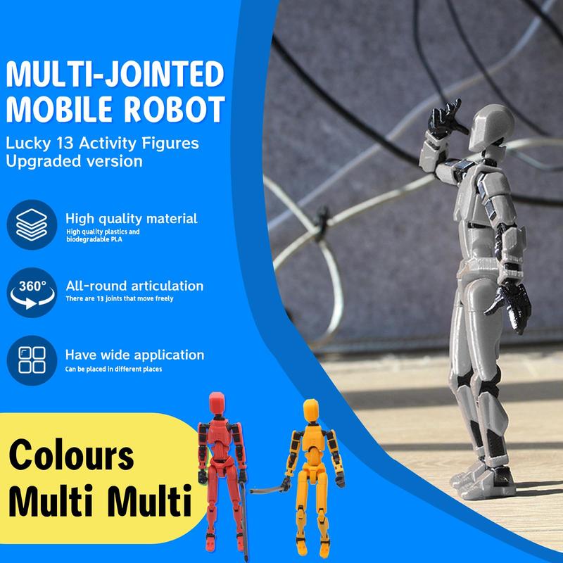 3D Printed Action Figure, Multi-jointed Movable Action Figure, Action Figure Toy For Teens & Adults