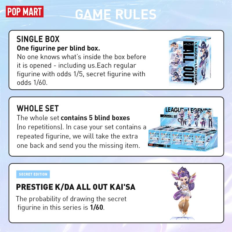 League of Legends K DA ALL OUT Series Figures, Blind Box, Mystery Box