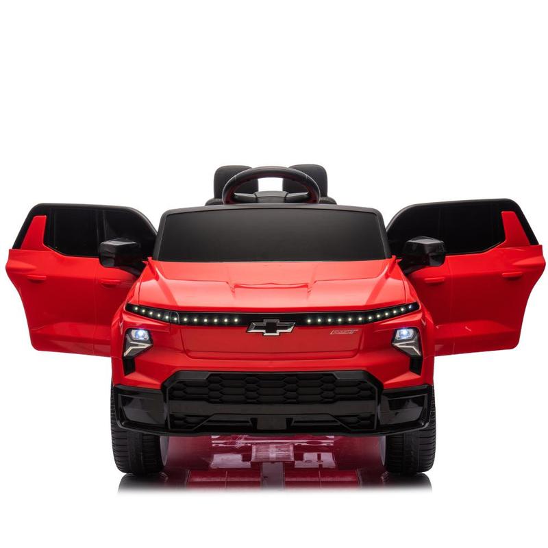 Red Pink Blue Black 24V Kids Ride on Car W Parents Control,Licensed Silverado,Four-wheel suspension,LED Lights,Bluetooth,music,USB,MP3,Power display,speeds 2.49-3.73MPH For kids aged 37-95 months,Christmas Gift, perfect gift