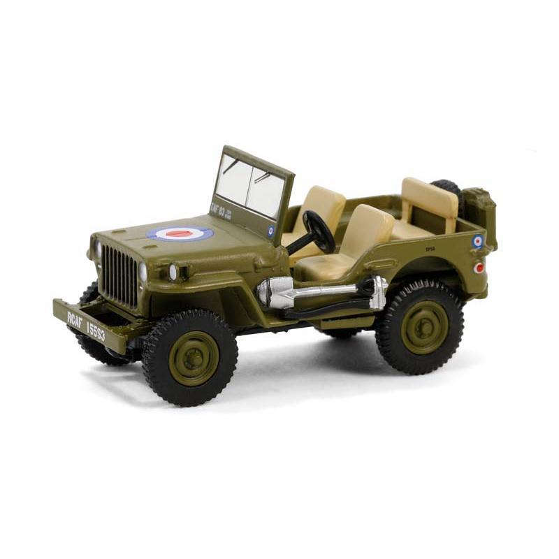 1942 Willys MB Jeep – British Army Command Car (Battalion 64 Series 4) Diecast 1:64 Scale Model - Greenlight 61040B