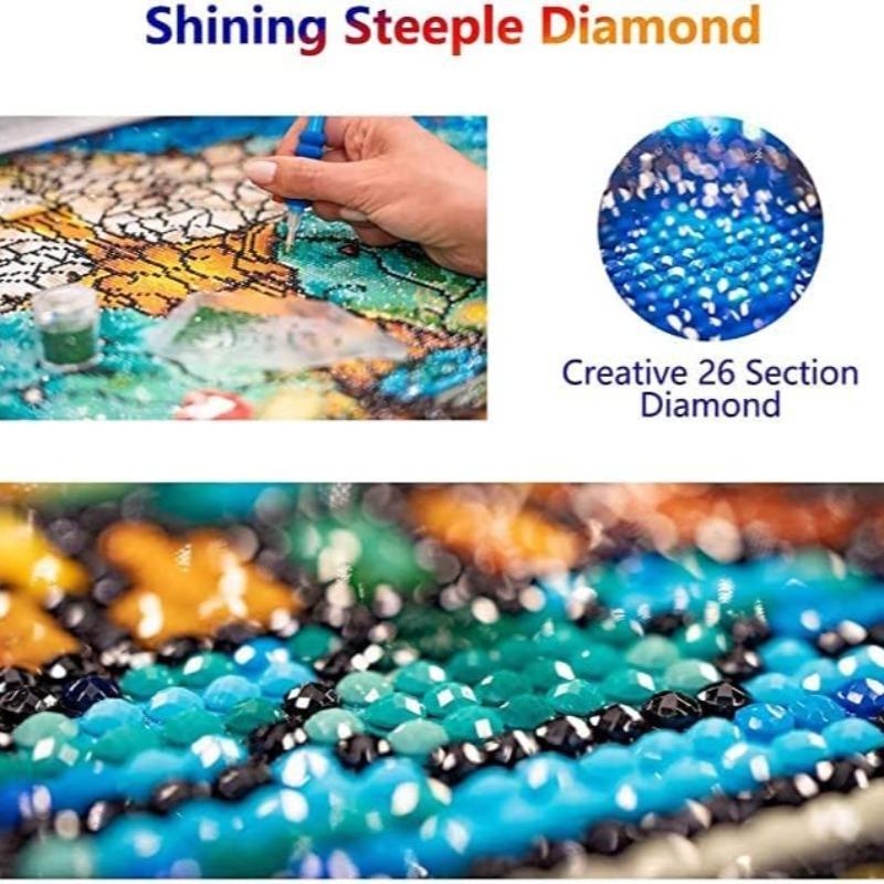 Colorful Hole Pattern DIY Diamond Arts Colorful Painting Kit without Frame, 1 Set 5D Diamonds Art Decorative Painting for Adults Beginners, DIY Art Painting for Bedroom Living Room Office Decor