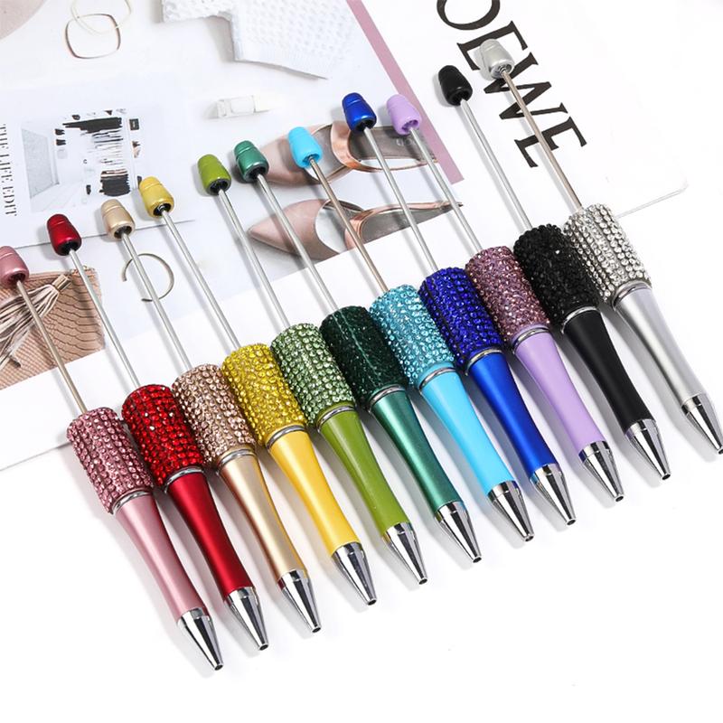 【P2] (Pen was litle gap on wrap) Qty 5 Standard Rhinestone Pens for DIY Assorted Beadable Pens