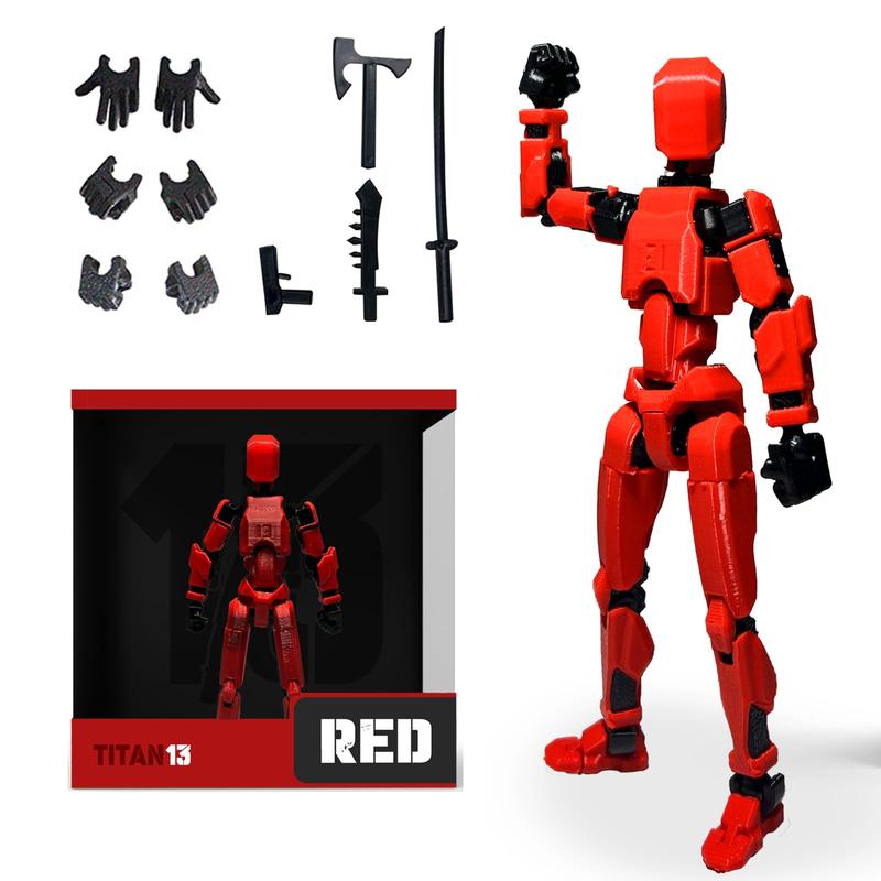 3D Printed Action Figure, Multi-jointed Movable Action Figure, Action Figure Toy For Teens & Adults