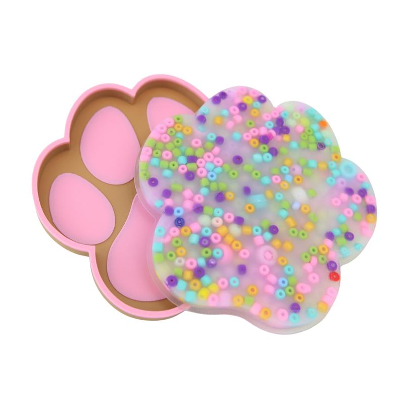 Paw Print Picky Pad and Tray- Satisfy Your Urge to Pick, Pop and Peel Stress-Free!