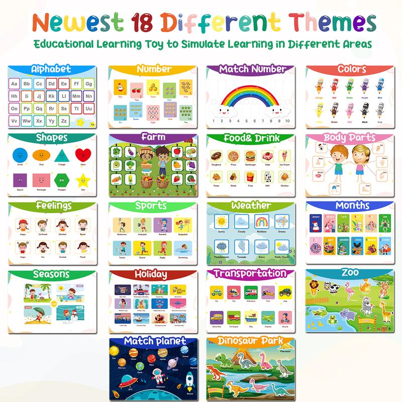 32 and 35 Themes Educational Toy- Montessori Toys -  Learning Materials Gifts Dinosaur Alphabet Arts and Crafts  Learning Activities for  Ages 4 5 Birthday and Christmas Gifts