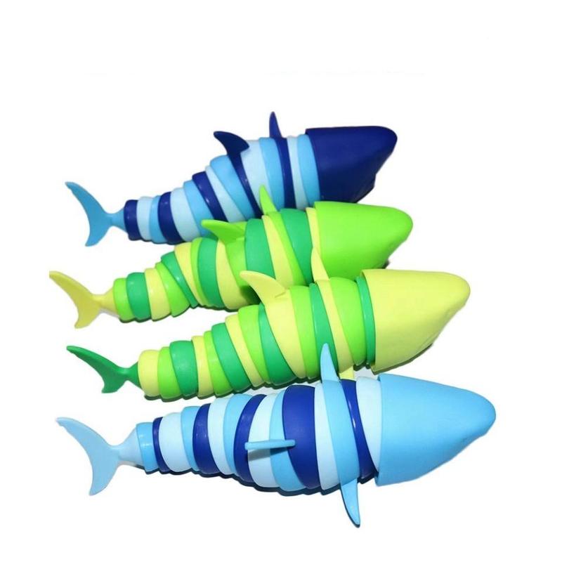 Caterpillar fish Design Novelty Squishy Toy, 1 Count Stretchy Toy for Stress Relief, Cute 3d Worm Design Anxiety Relief Toy, Colorful Sensory Toy for Teens & Adults, Christmas Gift