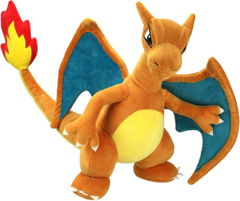 Christmas present:Pokemon Large 12 inch Charizard Plush Toy - Premium Soft Fill Animal Toy - Gifts for Children, Boys, Girls, and Fans -2+(orange)