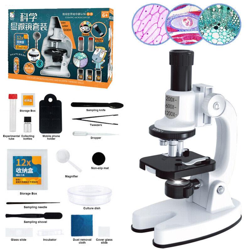 Explore the Micro World with This Kids Microscope Kit – 200x, 600x, 1200x Magnification | Perfect for STEM & Science Fun