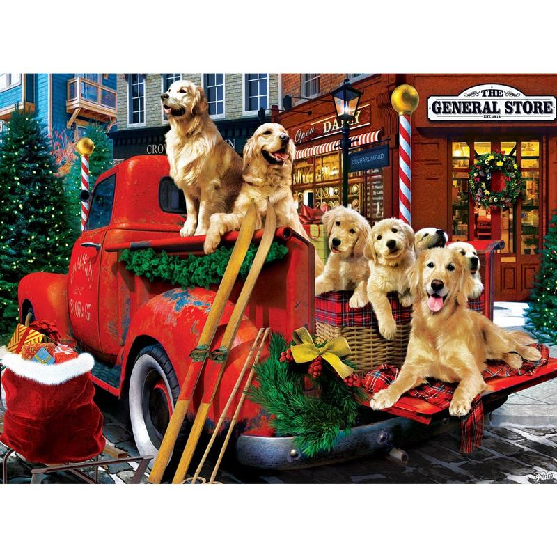 MasterPieces 4-Pack - Season's Greetings 500 Piece Jigsaw Puzzles