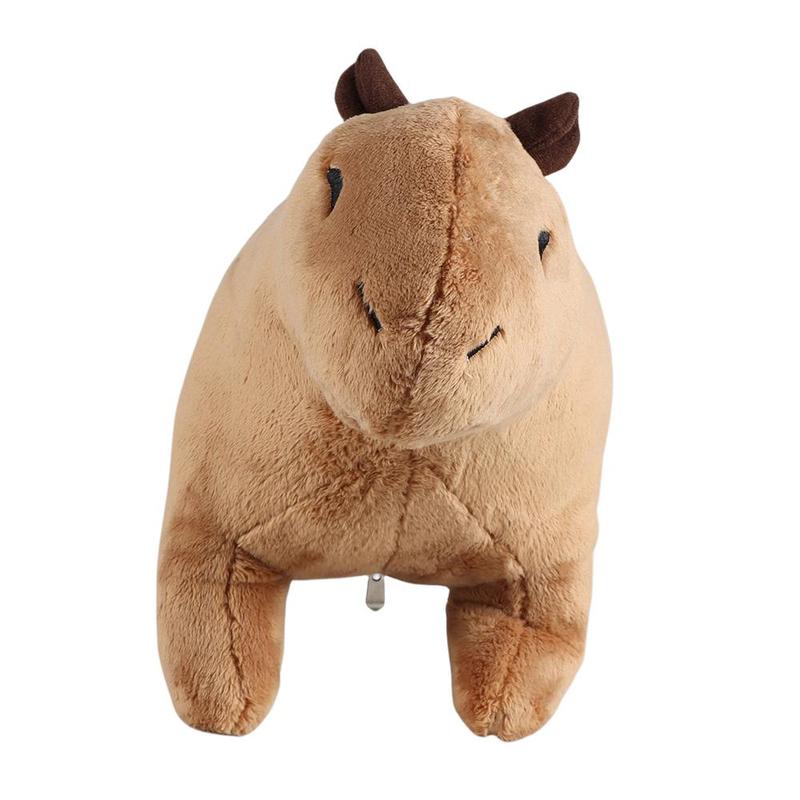 Stuffed Animal Toy Set, 1 Count Simulated Animal Capybara Plush Toy with 4 Counts Baby Capybara Plush Dolls, Funny Simulated Capybara Family Toy, Home Sofa Bed Pillow