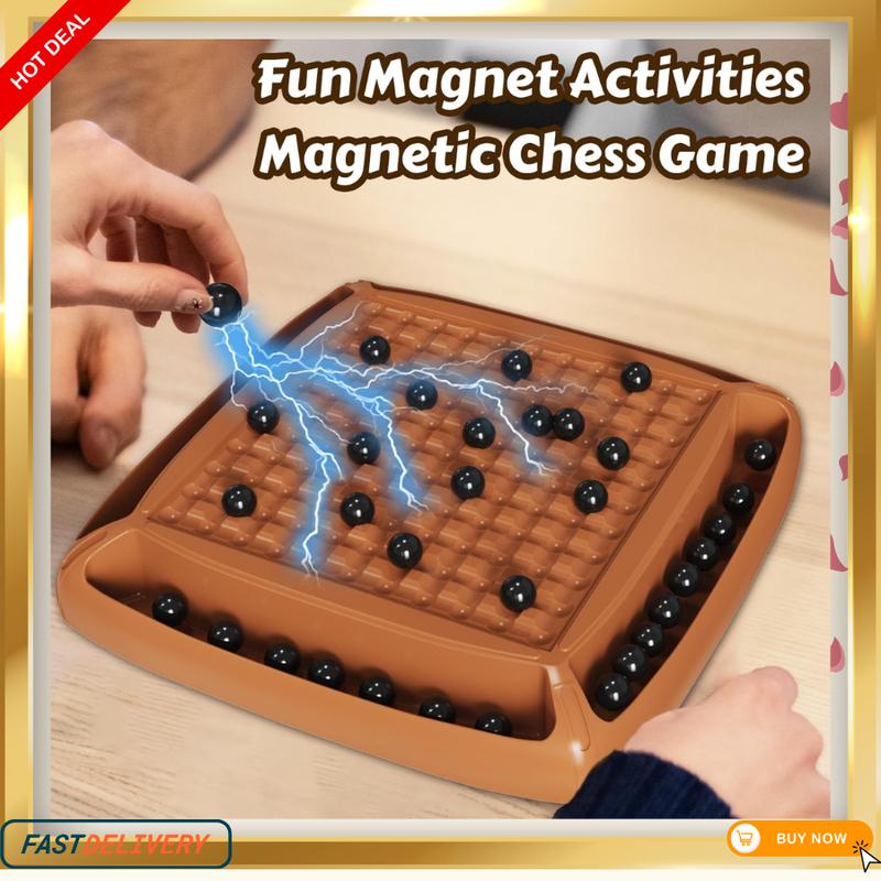 Magnetic Chess Game Set - 40pcs Magnetic Board Game for Kids & Adults, Perfect for Family Game Night (2-4 Players)