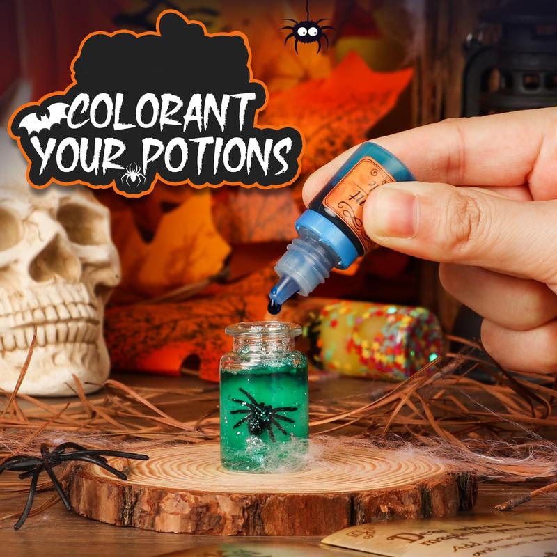 Mystery Potions Kit for Kids - 20 Magical Witch Potion Bottles, Perfect for Halloween Decorations & Pumpkin Table Crafts - Ideal Craft Toys for Boys & Girls Ages 6-10+ - Fun Indoor Party Decor & Witchy Supplies!