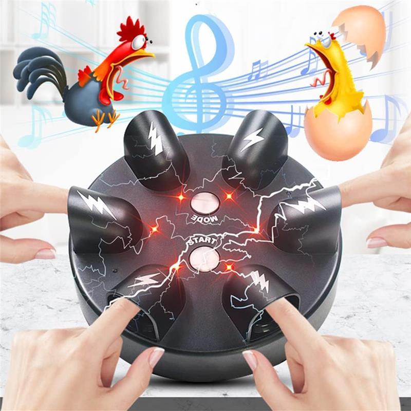 Shock Roulette Party Game of Chance Interesting Party Game Toy Round Electric Shock Lie Detector Game  Finger Shock Party Favor Gift