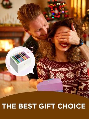 [BLACK FRIDAY] Playable Mini Piano Calendar, 1 Set Rechargeable 15 Key Piano Table Calendar with Simplified Sheet Music,creative Gift, Birthday Gifts for Women, Wedding Gift, Gifts for Women, Gifts for Girlfriend