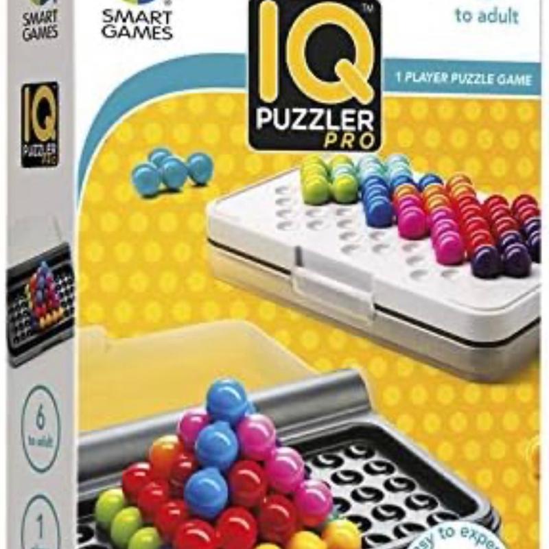 SmartGames IQ Puzzler Pro, a Travel Game for Kids and Adults, a Cognitive Skill-Building Brain Game - Brain Teaser for Ages 6 & Up, 120 Challenges in Travel-Friendly Case.