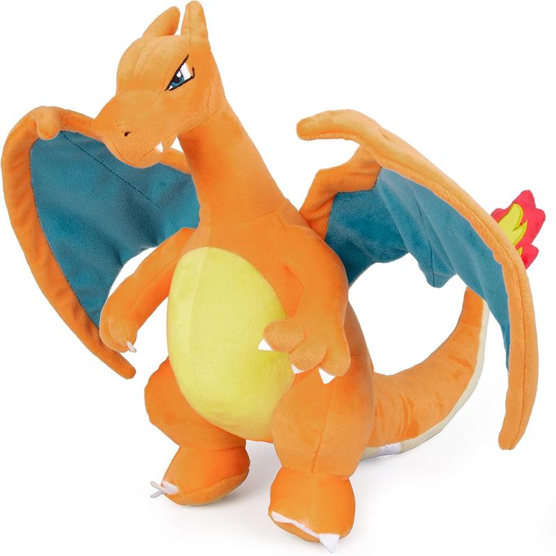 Christmas present:Pokemon Large 12 inch Charizard Plush Toy - Premium Soft Fill Animal Toy - Gifts for Children, Boys, Girls, and Fans -2+(orange)