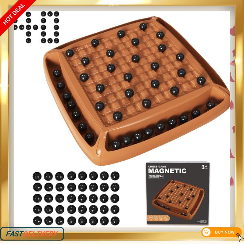 Magnetic Chess Game Set - 40pcs Magnetic Board Game for Kids & Adults, Perfect for Family Game Night (2-4 Players)