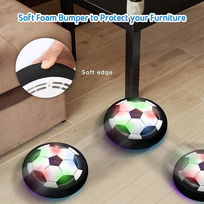 Indoor Hover Soccer Ball Game - LED Light Up Floating Ball for Kids, Perfect Birthday Present for Ages 3-12 flying  ball hover  ball LED Light air  planetoy