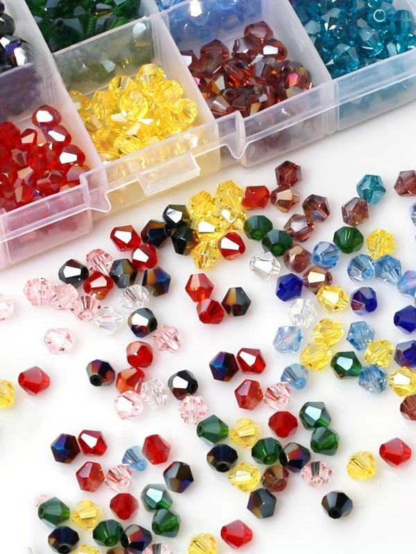 3mm 1200pcs box Mixed Color Bead, Colorful Porcelain Jade Crystal Glass Bead, Diy Earrings Bracelet Necklace Art Mobile Phone Chain Jewelry Making Supplies