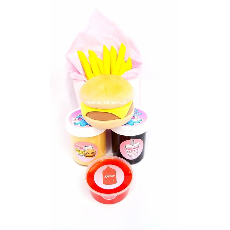 Fast Food Takeout DIY Burger Slime Kit