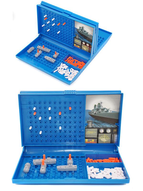 2-Player Warship Sea Battle Board Game Sink Your Opponents Ships - Perfect Boys Toys Gift family gaming ，party night ，Puzzle game