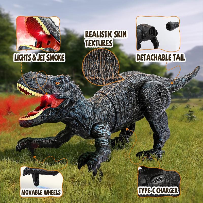 Hot Bee Remote Control Dinosaurs Toys for Kids 3-5 5-7 T-Rex Dinosaurs from Dinosaurs World, Electric Robot Walking Dinosaur with Light& Roaring Sound, Toys for Christmas