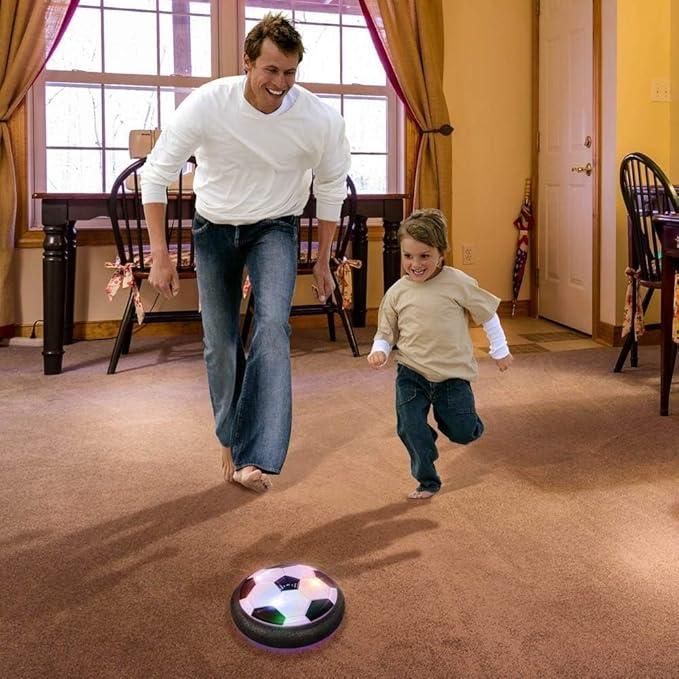 Indoor Hover Soccer Ball Game - LED Light Up Floating Ball for Kids, Perfect Birthday Present for Ages 3-12 flying  ball hover  ball LED Light air  planetoy