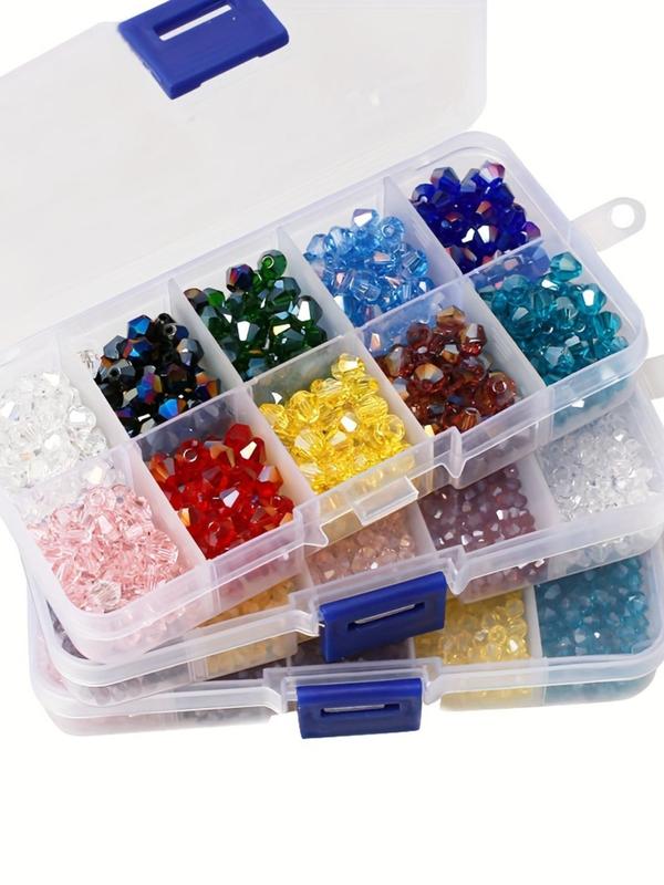 3mm 1200pcs box Mixed Color Bead, Colorful Porcelain Jade Crystal Glass Bead, Diy Earrings Bracelet Necklace Art Mobile Phone Chain Jewelry Making Supplies