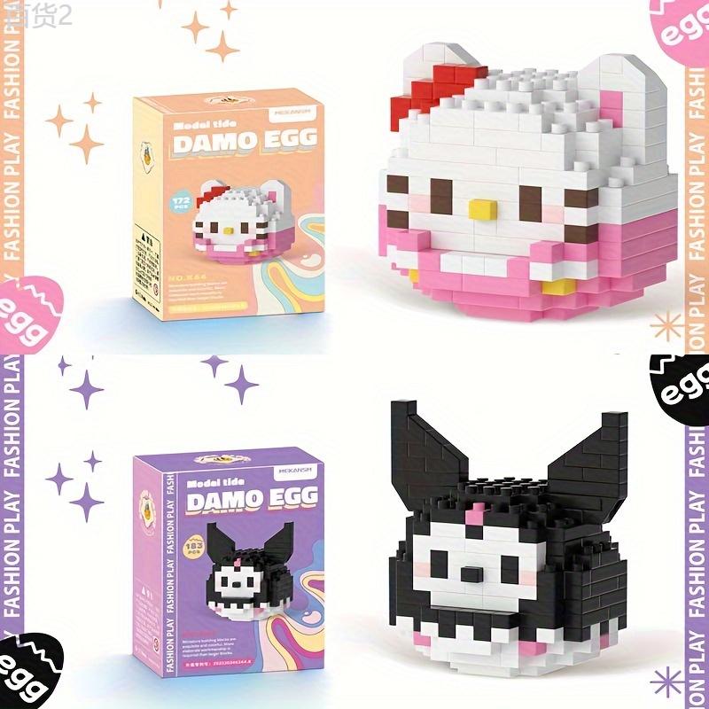 Sanrio Hello Kitty, Cinnamoroll Kuromi My Melody Building Blocks Christmas Gift Desktop Decorations Assembled Small Ornaments