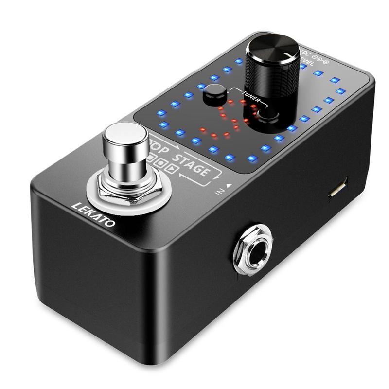 LEKATO Guitar 9 Loops Pedal, 40 Minutes Record Time Unlimited Overdubs, Guitar Looper, Guitar Tuner Pedal for Electric Guitar Bass