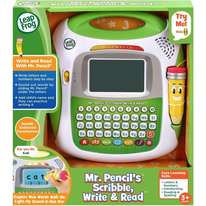 LeapFrog Mr Pencil's Scribble, Write and Read, Green, Medium