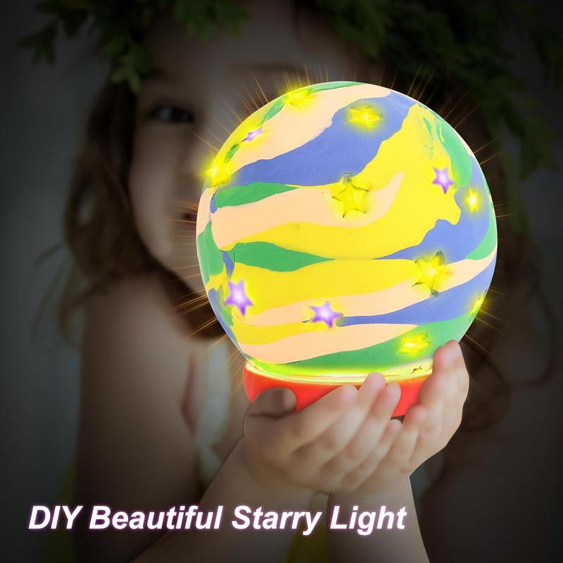 2 Set Clay Craft Kit for Kids Crafts 4-8 8-12 Girls Art Craft Projects, Make Your Own Air Dry Clay Luminary DIY Lantern Kits 5-8, Tween Girl Presents 4 5 6 7 8 9 10 11 12 Year Old Girl Creative Crafts